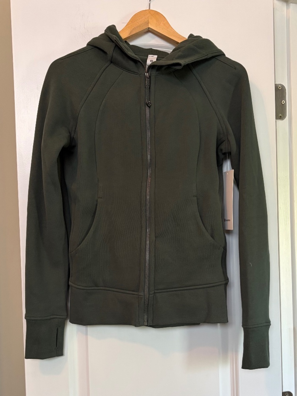 NWT Lululemon Scuba Full Zip Hoodie - Dark Forest - Size 6 - Zip-Up Jacket